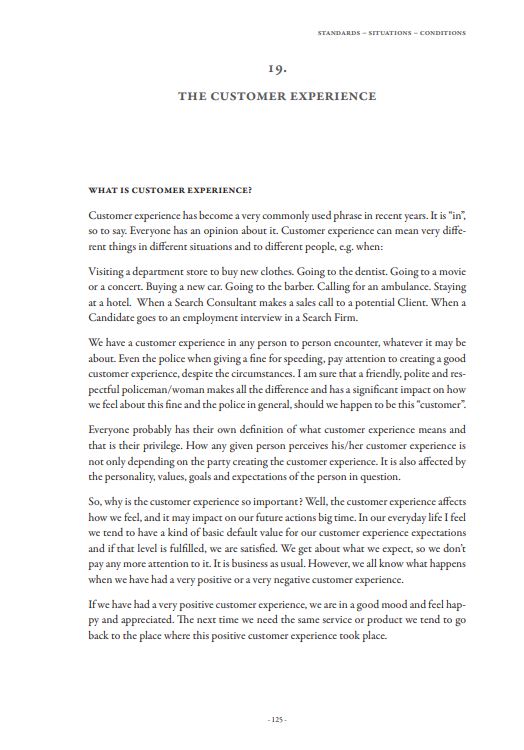 The Customer Experience