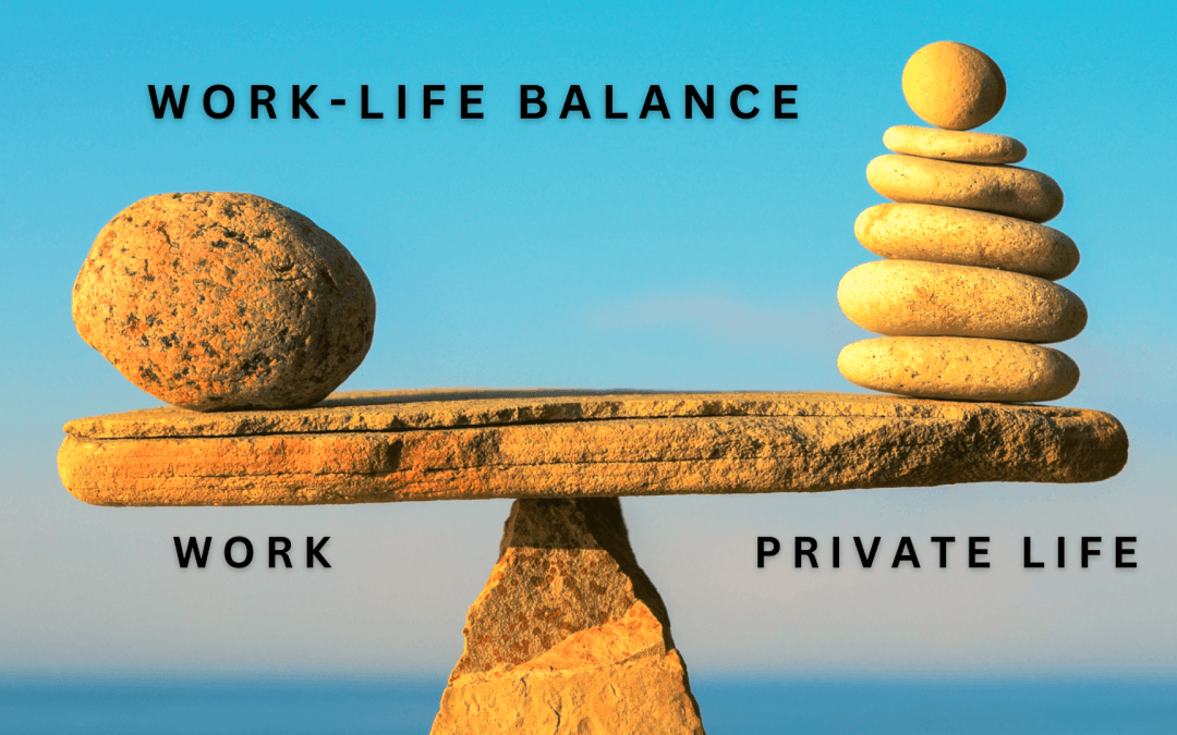 Work-life balance scale.